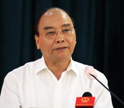 Chủ tịch nước Nguyễn Xuân Phúc phát biểu tại buổi tiếp xúc cử tri huyện Củ Chi