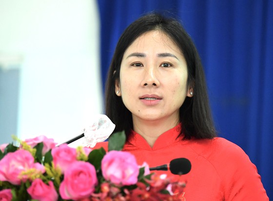 Đồng chí Phạm Thị Thanh Hiền được bầu giữ chức vụ Chủ tịch UBND huyện Củ Chi nhiệm kỳ 2021-2026. Ảnh: VIỆT DŨNG